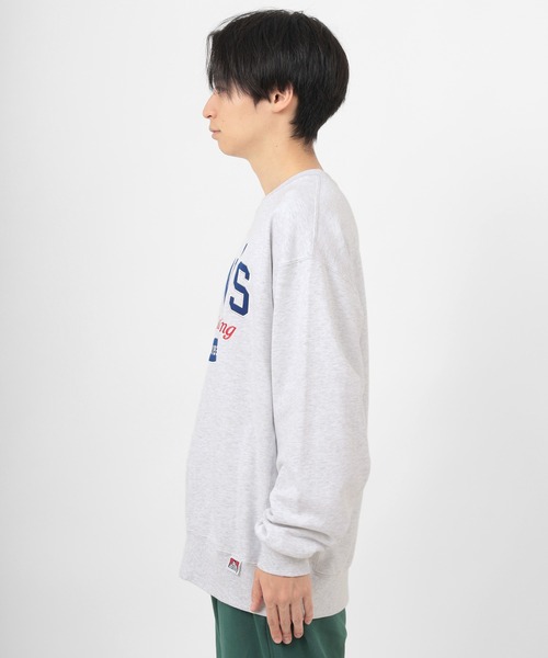 BEN DAVIS（ベンデイビス）の「【BEN DAVIS/ベンデイビス】 LETTEREDロゴ 刺繍 クルーネック スウェット（スウェット・メンズ・ライトグレー/ダークグリーン/パープル/ワイン・M/L/XL）」の20枚目の写真