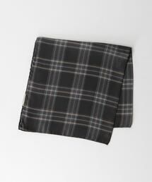 AD56 | ＜AD56＞シルク チェック ポケットチーフ(ポケットチーフ)