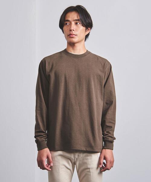 UNITED ARROWS（ユナイテッドアローズ）の「＜UNITED ARROWS＞ ヘビーコットン ロングスリーブ Tシャツ（Tシャツ/カットソー・メンズ・ブラック/ホワイト/ブラウン・L/S/M/XL）」の4枚目の写真
