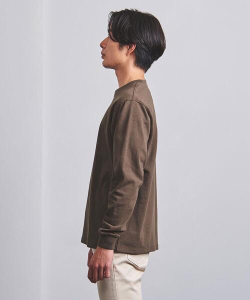 UNITED ARROWS（ユナイテッドアローズ）の「＜UNITED ARROWS＞ ヘビーコットン ロングスリーブ Tシャツ（Tシャツ/カットソー・メンズ・ブラック/ホワイト/ブラウン・L/S/M/XL）」の5枚目の写真