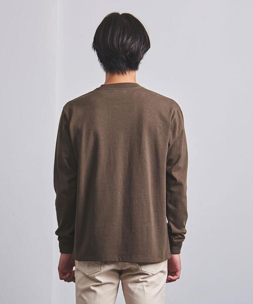 UNITED ARROWS（ユナイテッドアローズ）の「＜UNITED ARROWS＞ ヘビーコットン ロングスリーブ Tシャツ（Tシャツ/カットソー・メンズ・ブラック/ホワイト/ブラウン・L/S/M/XL）」の6枚目の写真