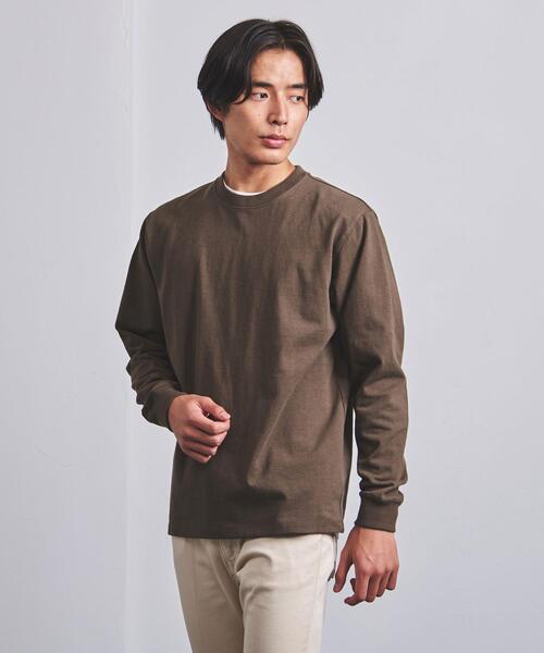 UNITED ARROWS（ユナイテッドアローズ）の「＜UNITED ARROWS＞ ヘビーコットン ロングスリーブ Tシャツ（Tシャツ/カットソー・メンズ・ブラック/ホワイト/ブラウン・L/S/M/XL）」の7枚目の写真