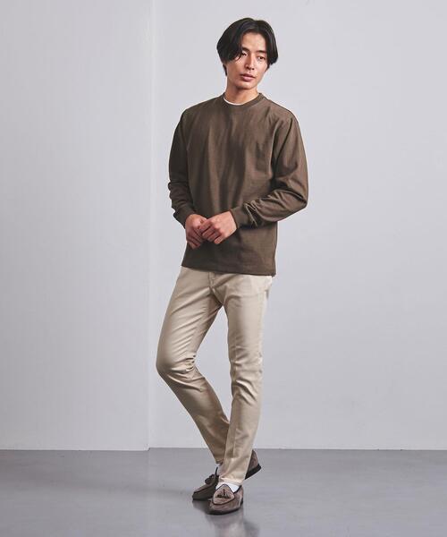 UNITED ARROWS（ユナイテッドアローズ）の「＜UNITED ARROWS＞ ヘビーコットン ロングスリーブ Tシャツ（Tシャツ/カットソー・メンズ・ブラック/ホワイト/ブラウン・L/S/M/XL）」の9枚目の写真