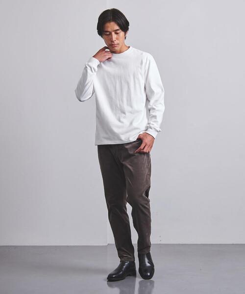 UNITED ARROWS（ユナイテッドアローズ）の「＜UNITED ARROWS＞ ヘビーコットン ロングスリーブ Tシャツ（Tシャツ/カットソー・メンズ・ブラック/ホワイト/ブラウン・L/S/M/XL）」の11枚目の写真