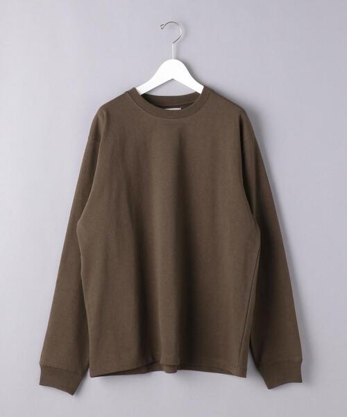 UNITED ARROWS（ユナイテッドアローズ）の「＜UNITED ARROWS＞ ヘビーコットン ロングスリーブ Tシャツ（Tシャツ/カットソー・メンズ・ブラック/ホワイト/ブラウン・L/S/M/XL）」の19枚目の写真