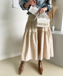 NANING9 | NANING9 カンカンロングフレアスカート(スカート)