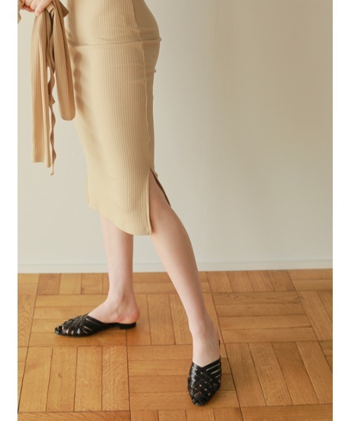 AMAIL(アマイル)の「Mesh tsukkake shoes(サンダル・レディース・ブラウン/ブラック/ベージュ・S/L/M)」の19枚目の写真