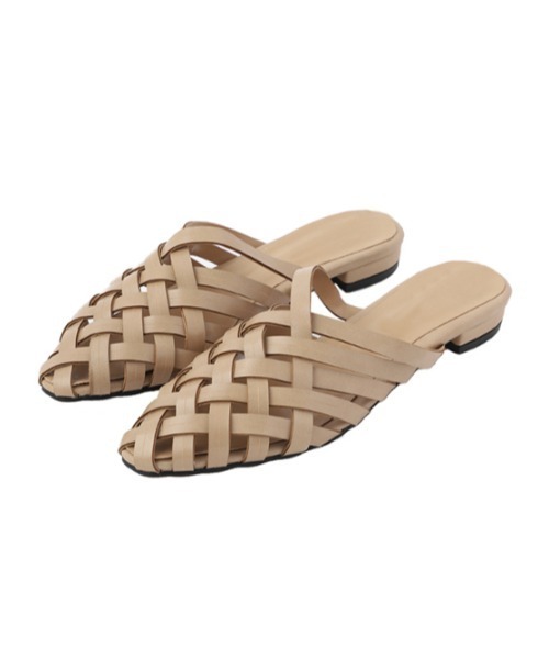 AMAIL(アマイル)の「Mesh tsukkake shoes(サンダル・レディース・ブラウン/ブラック/ベージュ・S/L/M)」の16枚目の写真