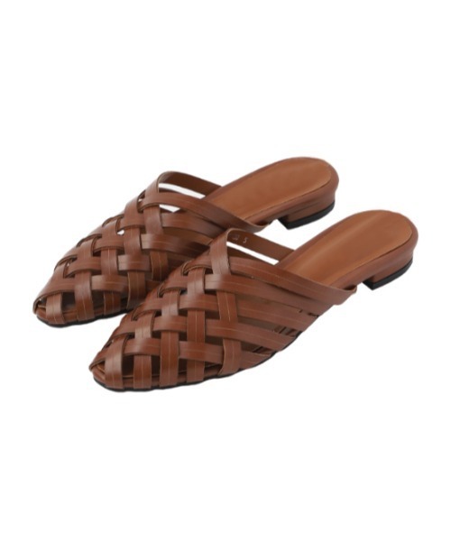 AMAIL(アマイル)の「Mesh tsukkake shoes(サンダル・レディース・ブラウン/ブラック/ベージュ・S/L/M)」の11枚目の写真