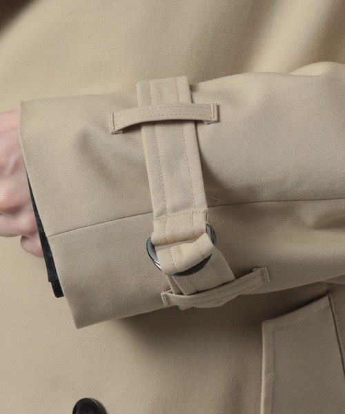 HARE（ハレ）の「ツイルトレンチコート(HARE)（トレンチコート・メンズ・ブラック/ベージュ・SMALL/MEDIUM）」の14枚目の写真