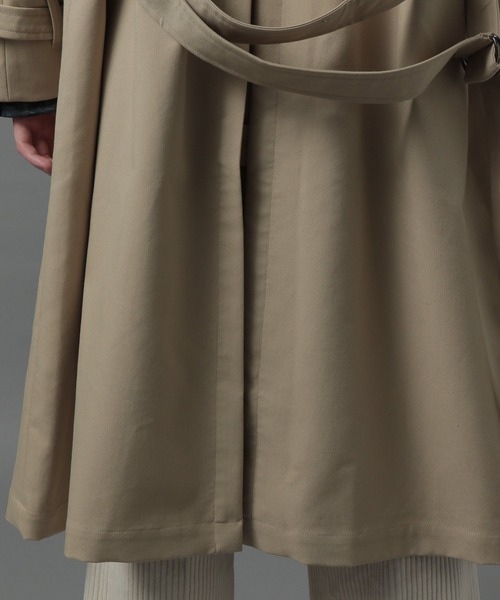 HARE（ハレ）の「ツイルトレンチコート(HARE)（トレンチコート・メンズ・ブラック/ベージュ・SMALL/MEDIUM）」の6枚目の写真