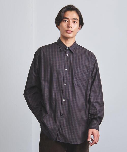 FUJITO(フジト)の「<FUJITO(フジト)> チェック ビッグシルエット シャツ(シャツ/ブラウス・メンズ・ネイビー・1/2/3)」の7枚目の写真