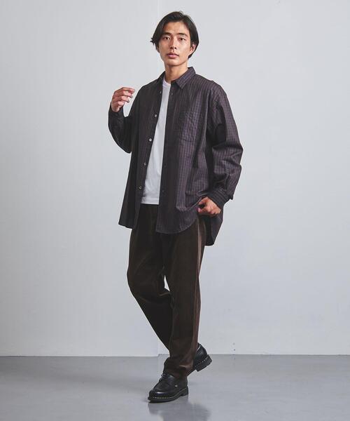 FUJITO(フジト)の「<FUJITO(フジト)> チェック ビッグシルエット シャツ(シャツ/ブラウス・メンズ・ネイビー・1/2/3)」の11枚目の写真