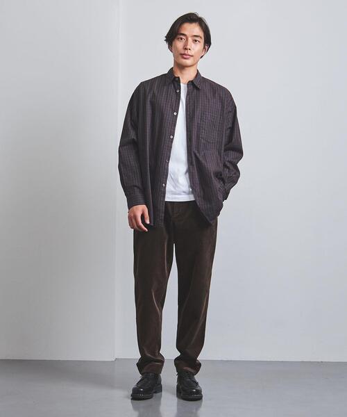 FUJITO(フジト)の「<FUJITO(フジト)> チェック ビッグシルエット シャツ(シャツ/ブラウス・メンズ・ネイビー・1/2/3)」の12枚目の写真