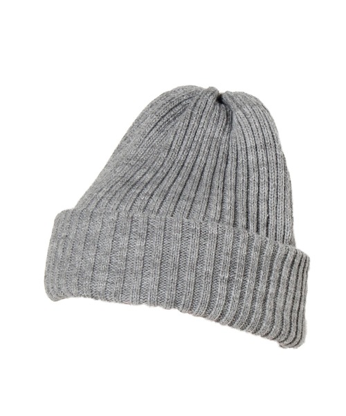 14+（イチヨンプラス）の「二重シンプルニットワッチ（ニットキャップ/ビーニー・レディース・ブラック/ベージュ/ネイビー/グレー・FREE）」の11枚目の写真