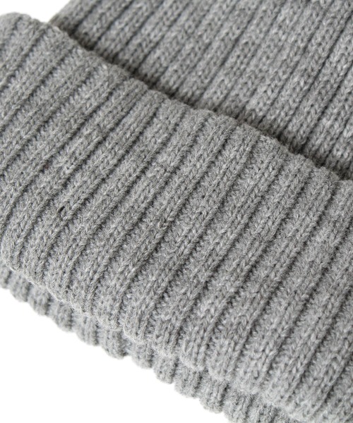 14+（イチヨンプラス）の「二重シンプルニットワッチ（ニットキャップ/ビーニー・レディース・ブラック/ベージュ/ネイビー/グレー・FREE）」の10枚目の写真