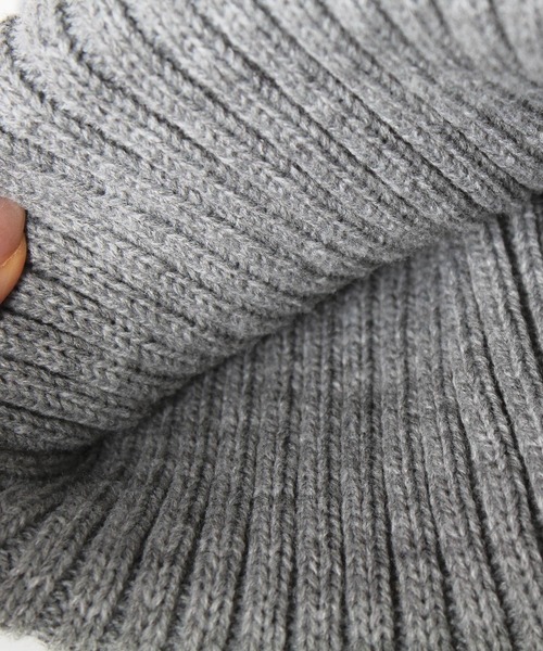 14+（イチヨンプラス）の「二重シンプルニットワッチ（ニットキャップ/ビーニー・レディース・ブラック/ベージュ/ネイビー/グレー・FREE）」の12枚目の写真