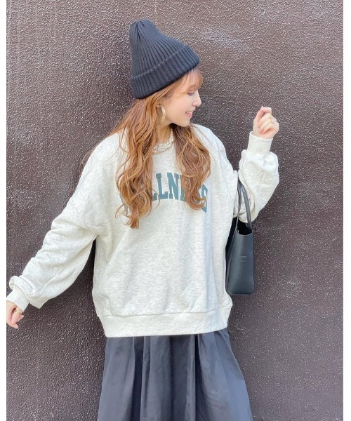 14+（イチヨンプラス）の「二重シンプルニットワッチ（ニットキャップ/ビーニー・レディース・ブラック/ベージュ/ネイビー/グレー・FREE）」の5枚目の写真