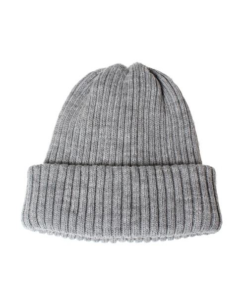 14+（イチヨンプラス）の「二重シンプルニットワッチ（ニットキャップ/ビーニー・レディース・ブラック/ベージュ/ネイビー/グレー・FREE）」の8枚目の写真