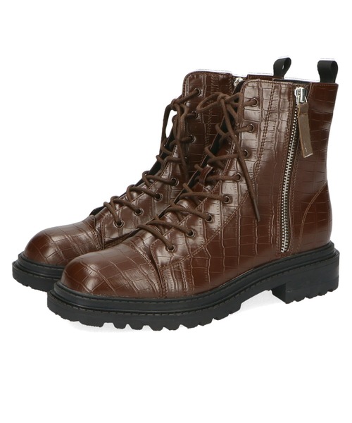 ORiental TRaffic(オリエンタルトラフィック)の「厚底型押しレースアップブーツ 15404(ブーツ・レディース・ブラック/ブラウン・SS/S/M/L/LL/3L)」の9枚目の写真