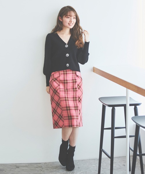 31 Sons de mode（トランテアン　ソン　ドゥ　モード）の「ビジューカーディガン（カーディガン/ボレロ・レディース・ブルー/ブラック/ピンク・36）」の6枚目の写真