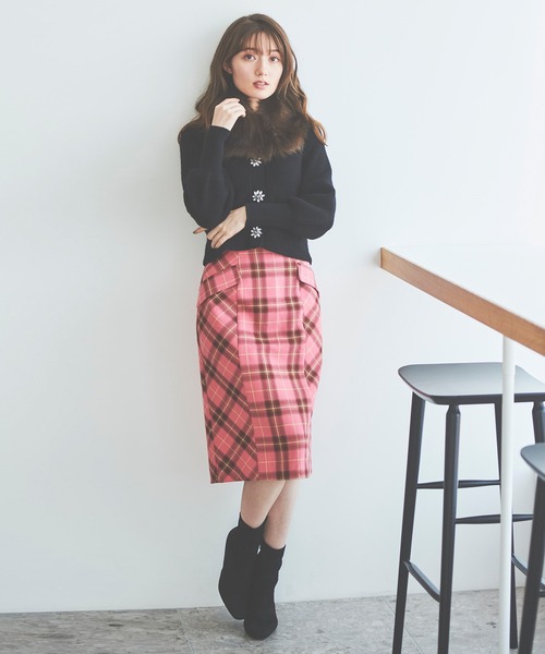 31 Sons de mode（トランテアン　ソン　ドゥ　モード）の「ビジューカーディガン（カーディガン/ボレロ・レディース・ブルー/ブラック/ピンク・36）」の10枚目の写真