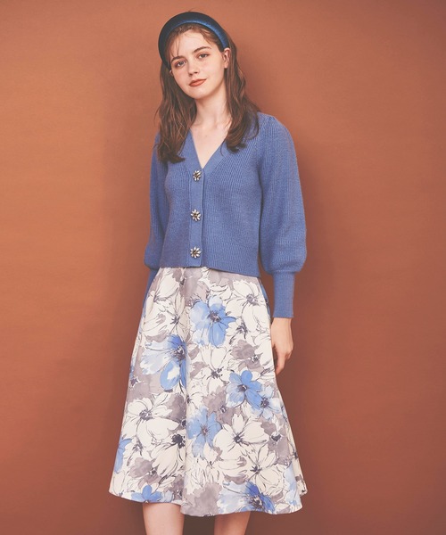 31 Sons de mode（トランテアン　ソン　ドゥ　モード）の「ビジューカーディガン（カーディガン/ボレロ・レディース・ブルー/ブラック/ピンク・36）」の22枚目の写真