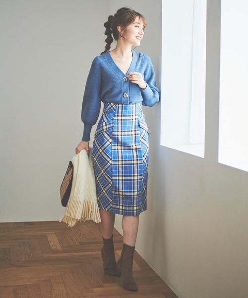 31 Sons de mode（トランテアン　ソン　ドゥ　モード）の「ビジューカーディガン（カーディガン/ボレロ・レディース・ブルー/ブラック/ピンク・36）」の13枚目の写真