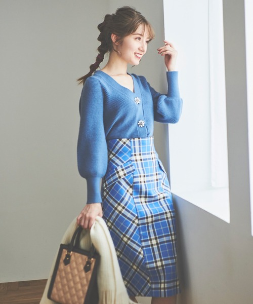 31 Sons de mode（トランテアン　ソン　ドゥ　モード）の「ビジューカーディガン（カーディガン/ボレロ・レディース・ブルー/ブラック/ピンク・36）」の12枚目の写真