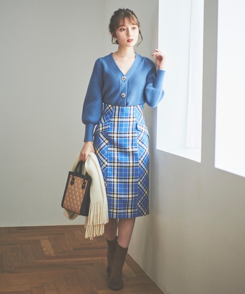 31 Sons de mode（トランテアン　ソン　ドゥ　モード）の「ビジューカーディガン（カーディガン/ボレロ・レディース・ブルー/ブラック/ピンク・36）」の16枚目の写真