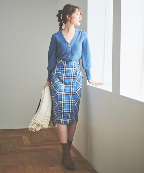 31 Sons de mode（トランテアン　ソン　ドゥ　モード）の「ビジューカーディガン（カーディガン/ボレロ・レディース・ブルー/ブラック/ピンク・36）」の14枚目の写真