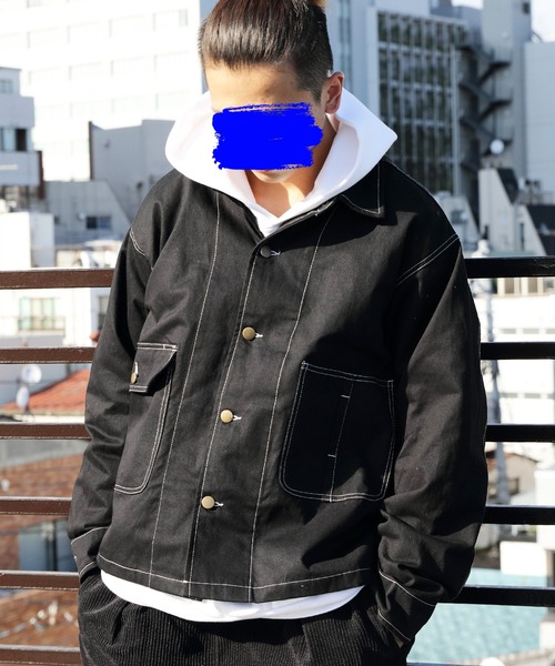 ８(eight)（エイト）の「カバーオール（カバーオール・メンズ・ホワイト/ブラック/ベージュ/ワンウォッシュ/ブルー系その他・MEDIUM/LARGE/X-LARGE）」の3枚目の写真