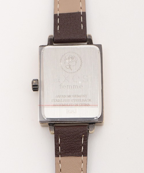 axes femme（アクシーズファム）の「額縁風フラワー柄腕時計（アナログ腕時計・レディース・ゴールド/シルバー・MEDIUM）」の12枚目の写真