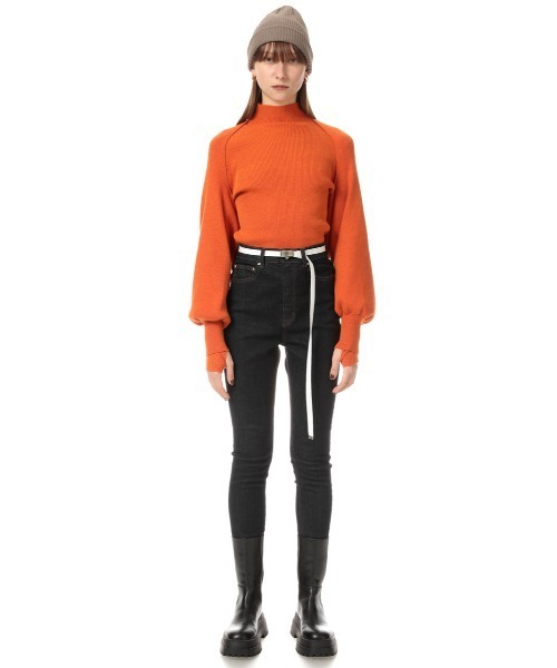 SLY（スライ）の「Lycra HW SLIM PT-A ライクラ ハイウエスト スリム デニムパンツ（デニムパンツ・レディース・ブルー・22inch/25inch/26inch/24inch/23inch）」の2枚目の写真