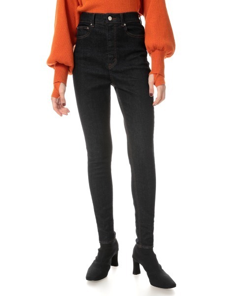 SLY（スライ）の「Lycra HW SLIM PT-A ライクラ ハイウエスト スリム デニムパンツ（デニムパンツ・レディース・ブルー・22inch/25inch/26inch/24inch/23inch）」の3枚目の写真