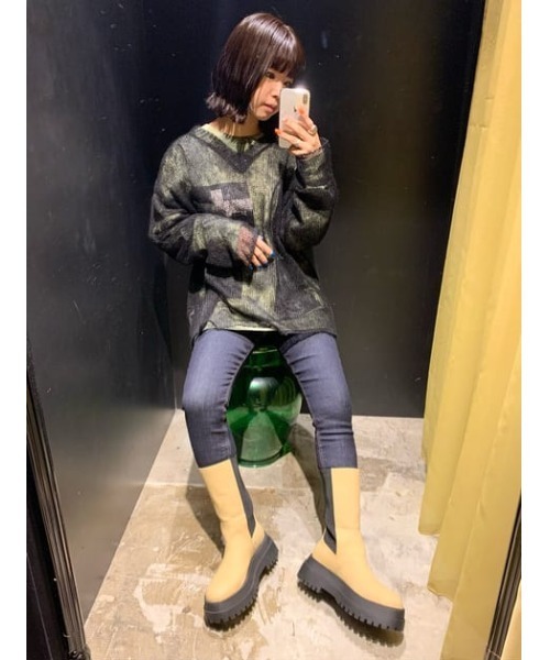 SLY（スライ）の「Lycra HW SLIM PT-A ライクラ ハイウエスト スリム デニムパンツ（デニムパンツ・レディース・ブルー・22inch/25inch/26inch/24inch/23inch）」の16枚目の写真