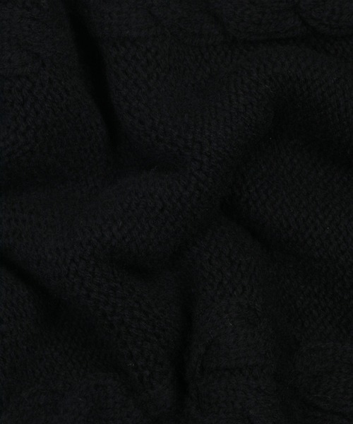 Paul Smith COLLECTION（ポールスミスコレクション）の「ケーブルニット スヌード / 214562 FS（マフラー・メンズ・ブラック・FREE）」の4枚目の写真