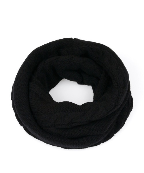 Paul Smith COLLECTION（ポールスミスコレクション）の「ケーブルニット スヌード / 214562 FS（マフラー・メンズ・ブラック・FREE）」の5枚目の写真