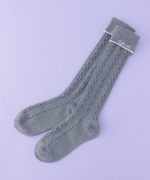 by LOVEiT（バイラビット）の「折り返しハイソックス【日本製】（ソックス/靴下・キッズ・ブラック/ネイビー/グレー・LL/S/M/L）」の2枚目の写真