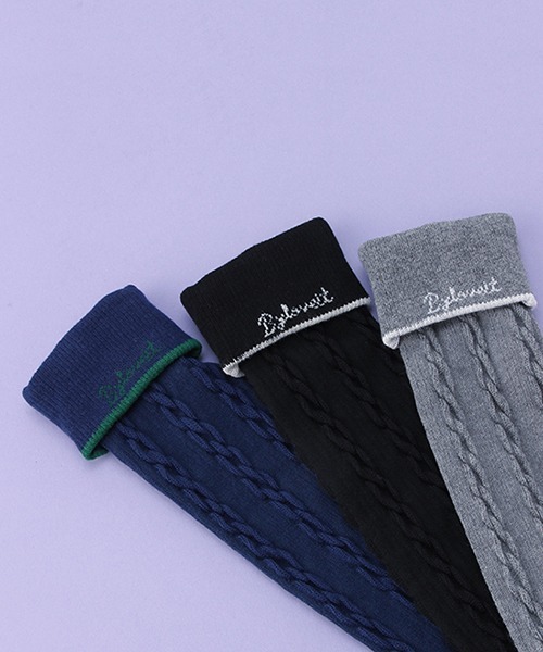 by LOVEiT（バイラビット）の「折り返しハイソックス【日本製】（ソックス/靴下・キッズ・ブラック/ネイビー/グレー・LL/S/M/L）」の10枚目の写真