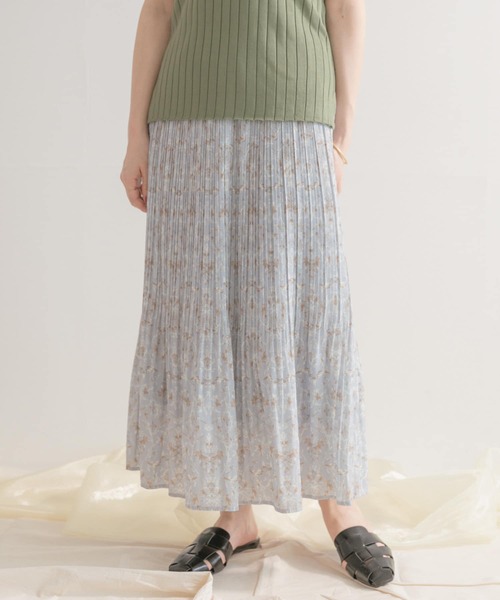 ITEMS URBANRESEARCH（アイテムズ アーバンリサーチ）の「ダマスクガラワッシャースカート（スカート・レディース・アイボリー/ブラック/ブルー・FREE）」の4枚目の写真