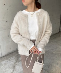 DouDou | モヘヤシャギーカーディガン(ニット/セーター)