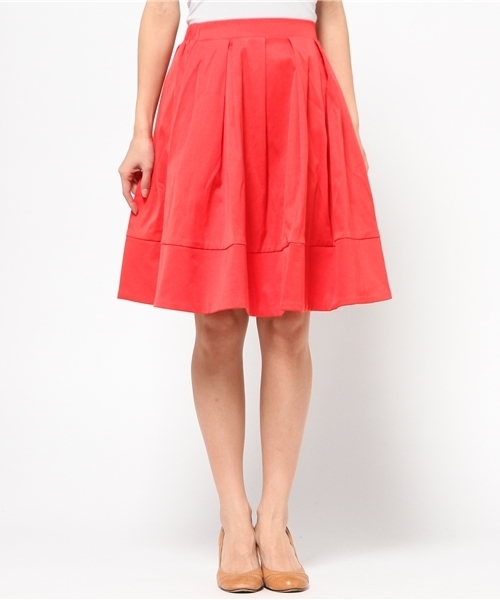 Chico（チコ）の「グログランミモレSK（スカート・レディース・レッド/ブラック系その他/ベージュ・FREE）」の5枚目の写真