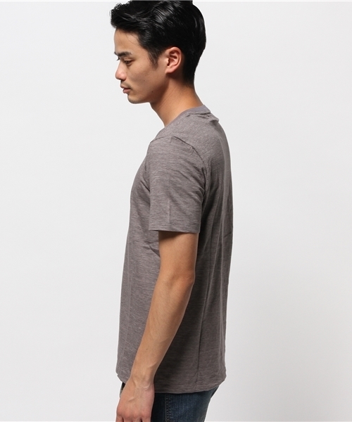 KATHARINE HAMNETT LONDON (キャサリンハムネットロンドン)の「HEATHER V-NECK T-SHIRT / ヘザーブイネックTシャツ(Tシャツ/カットソー・メンズ・ブラック/ホワイト/グレー/オレンジ系その他・SMALL/LARGE/XL/MEDIUM)」の7枚目の写真