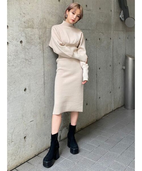 【美品】EMODA サイドゴア　タンク　ブーツ　エモダ セール】サイドゴアタンクブーツ（ブーツ）｜EMODA（エモダ）の