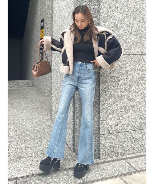 【ほぼ未使用】エモダ　EMODA サイドゴアタンクブーツ ほぼ未使用】エモダ EMODA サイドゴアタンクブーツ ほぼ未使用】エモダ