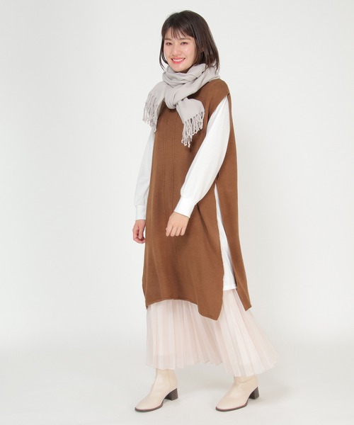 ikka（イッカ）の「薄手ふわふわストール（ストール/ショール・レディース・ホワイト/ライトグレー/グレー/ブルー/ライラック・FREE）」の16枚目の写真