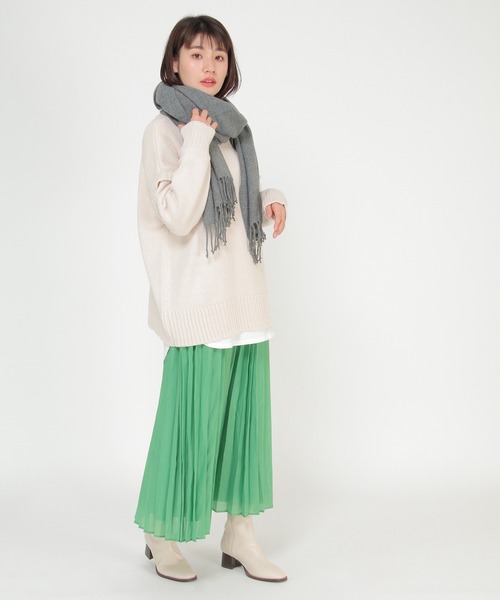 ikka（イッカ）の「薄手ふわふわストール（ストール/ショール・レディース・ホワイト/ライトグレー/グレー/ブルー/ライラック・FREE）」の6枚目の写真