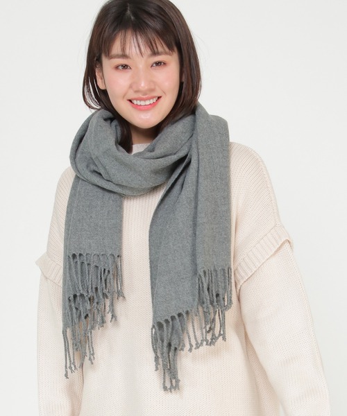 ikka（イッカ）の「薄手ふわふわストール（ストール/ショール・レディース・ホワイト/ライトグレー/グレー/ブルー/ライラック・FREE）」の18枚目の写真