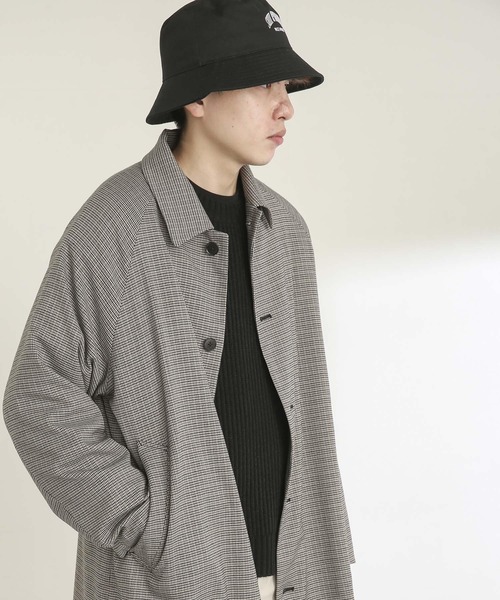 SENSE OF PLACE by URBAN RESEARCH（センスオブプレイスバイアーバンリサーチ）の「チェックステンカラーコート（ステンカラーコート・メンズ・ベージュ・MEDIUM/LARGE）」の4枚目の写真